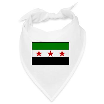 syrien flagge - Bandana - Weiß - Vorne