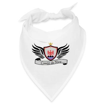 Grafschaft Nizza - Bandana - Weiß - Vorne