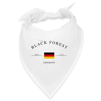 Schwarzwald Deutschland Urlaub Souvenir & Geschenk - Bandana - Weiß - Vorne