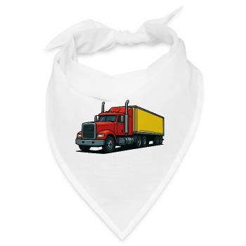  Lastwagen  - Bandana - Weiß - Vorne