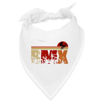Retro BMX Design – Klassisch & Stylisch - Bandana - Weiß - Vorne