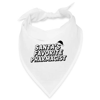 Santa's Favorite Pharmacist - Bandana - Weiß - Vorne