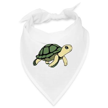 Schildkröten Schildkröten - Bandana - Weiß - Vorne