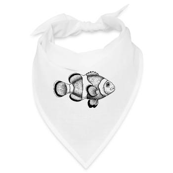 Clownfisch - Bandana - Weiß - Vorne