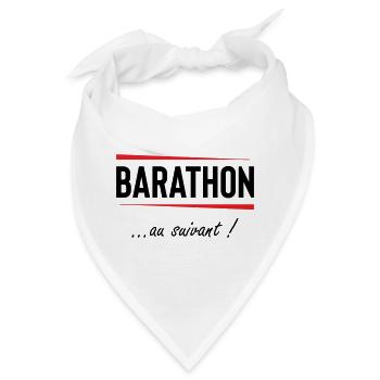 Barathon zum nächsten! Alkohol - Bandana - Weiß - Vorne