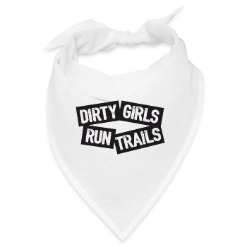 Dirty Girls laufen Trails - Bandana - Weiß - Vorne