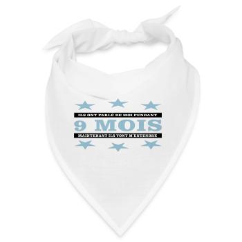 9 Monate - Bandana - Weiß - Vorne
