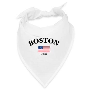 Boston, USA - Bandana - Weiß - Vorne