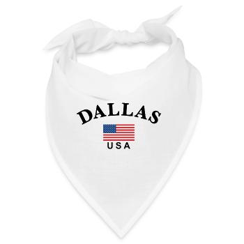 Dallas, USA - Bandana - Weiß - Vorne