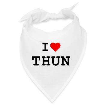 Ich liebe Thun - I love Thun - Bandana - Weiß - Vorne
