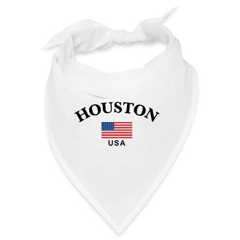 Houston, USA - Bandana - Weiß - Vorne