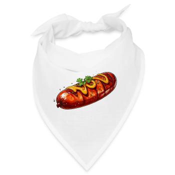 Bratwurst - Bandana - Weiß - Vorne