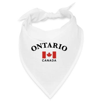 Ontario, Kanada - Bandana - Weiß - Vorne
