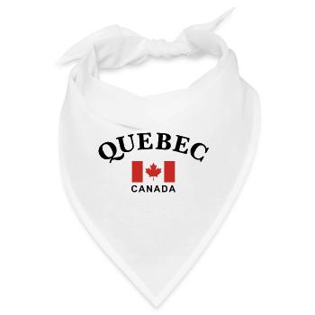 Quebec, Kanada - Bandana - Weiß - Vorne