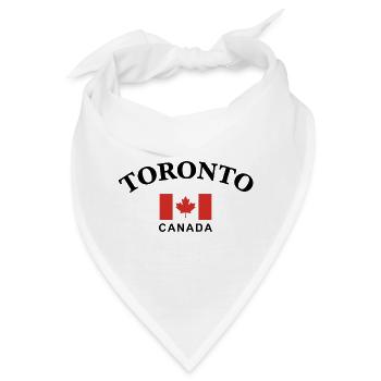 Toronto, Kanada - Bandana - Weiß - Vorne