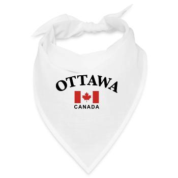 Ottawa, Kanada - Bandana - Weiß - Vorne