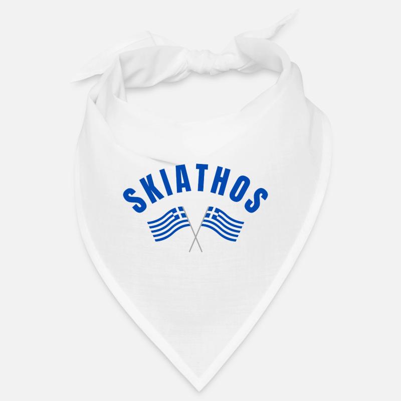 Skiathos a traversé les drapeaux grecs Bandana