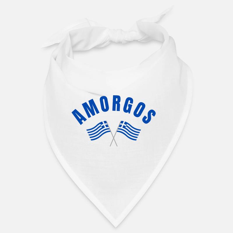 Drapeaux grecs d’Amorgos Bandana