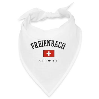 Freienbach Schwyz Schweizer Flagge - Bandana - Weiß - Vorne