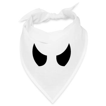 Teufelshörner - Bandana - Weiß - Vorne