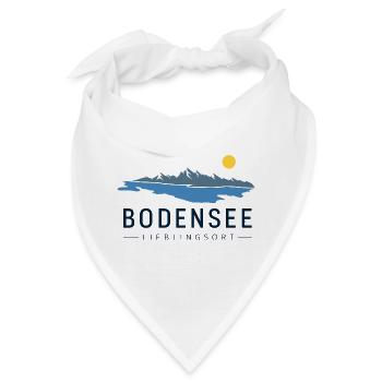Bodensee Lieblingsort, Lake Constance Travel Desig - Bandana - Weiß - Vorne