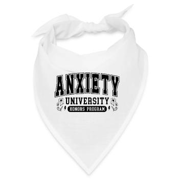 Anxiety University Honors Program Geschenk - Bandana - Weiß - Vorne