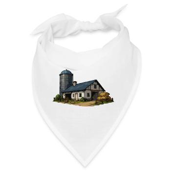 Ländliche Scheune mit Silo - Bandana - Weiß - Vorne