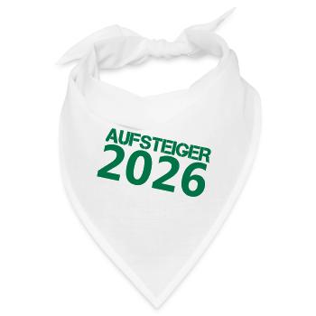Aufsteiger 2026 Grünes Momentum - Bandana - Weiß - Vorne