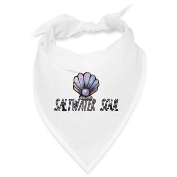 Salzwasser-Seelenmuschel-Kunst - Bandana - Weiß - Vorne