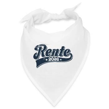 Rente 2026 - Ruhestand - Pension - Bandana - Weiß - Vorne