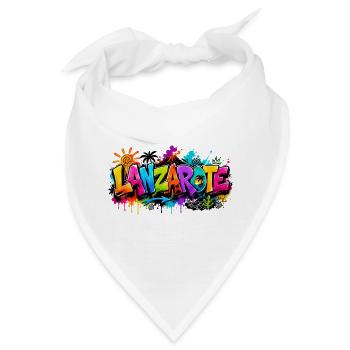 Lanzarote - Graffiti - Canary Islands - Kanaren - Bandana - Weiß - Vorne