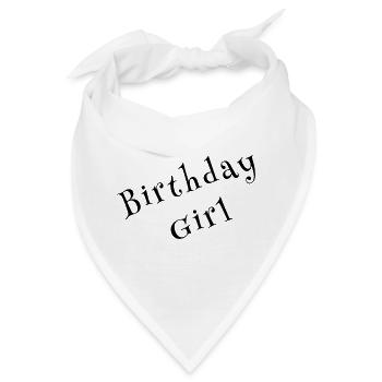 Birthday Girl – Celebration Design - Bandana - Weiß - Vorne