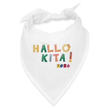 Hallo Kita 2026 - Bandana - Weiß - Vorne