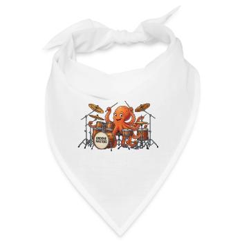 Octopus Drum Groove Masters - Bandana - Weiß - Vorne