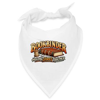 Buchbinder, der Geschichten zusammenhält – Buchbindung - Bandana - Weiß - Vorne