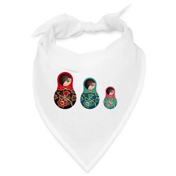 Matroschka Trio Helena - Bandana - Weiß - Vorne