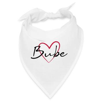 Herz Bube Geschenkidee - Bandana - Weiß - Vorne