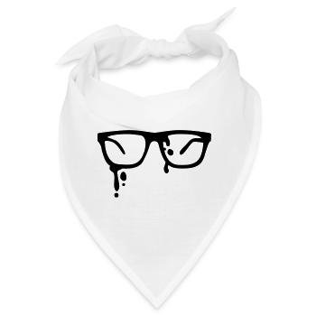 hip brille - glasses - Bandana - Weiß - Vorne