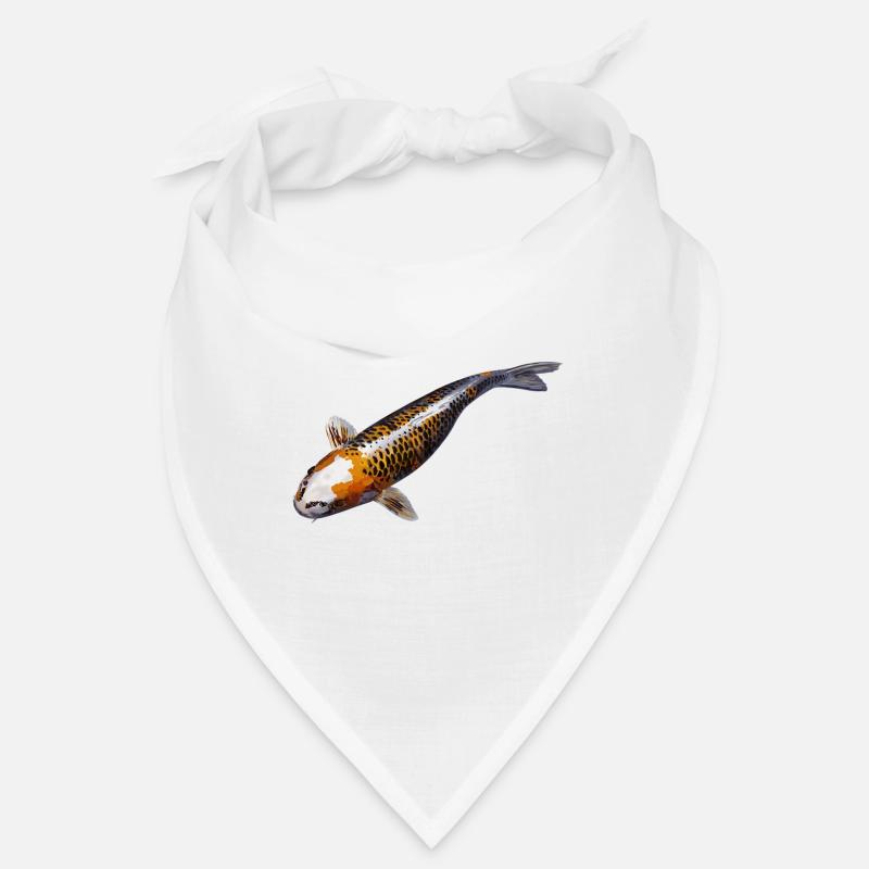 Carp koi - Bandana - blanc