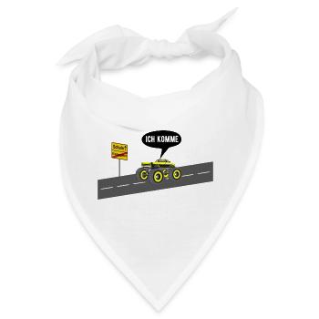 Schule ich komme - Bandana - Weiß - Vorne