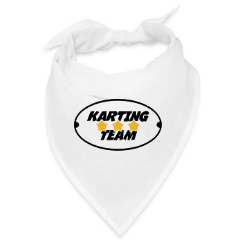 Go-Kart / Karting / Kart / Fahrer - Bandana - Weiß - Vorne