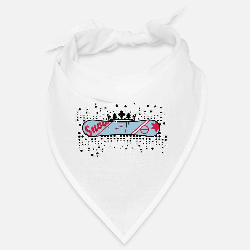 Snowboard mit Krone Snowboard King Bandana