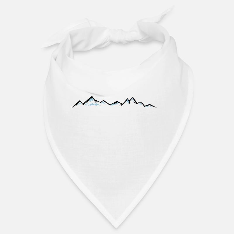 MONTAGNES Paysage Silhouette Panorama Bandana