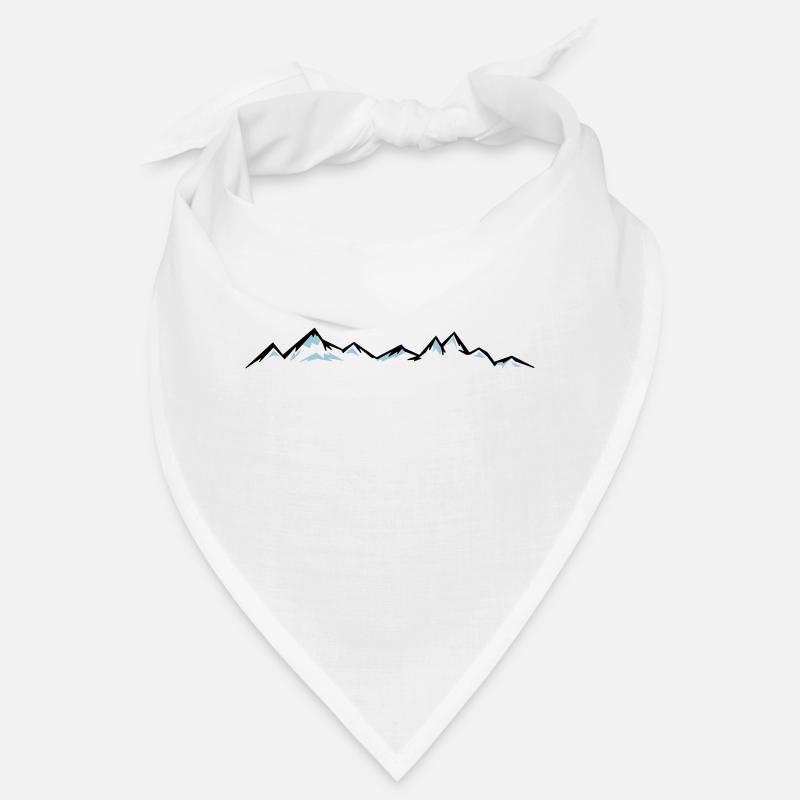 BERGE Mountains Landscape Silhouette Panorama Bandana