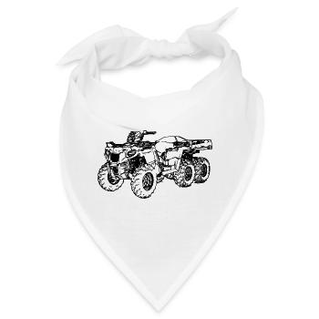 Polar 6x6 Quad ATV Geländefahrzeug Allrad offroad - Bandana - Weiß - Vorne