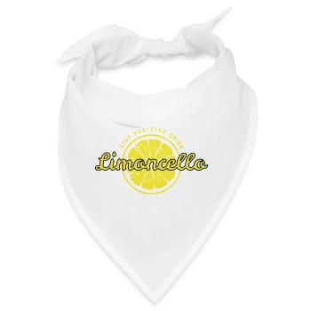 Stay positive drink Limoncello fun positiv Spruch - Bandana - Weiß - Vorne