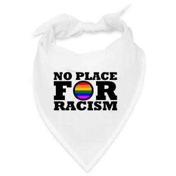 Kein platz für rassismus - Bandana - Weiß - Vorne