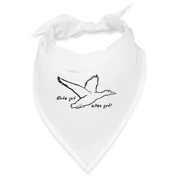 Ente gut, alles gut! - Bandana - Weiß - Vorne