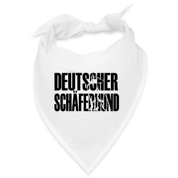 Deutscher Schäferhund - Bandana - Weiß - Vorne