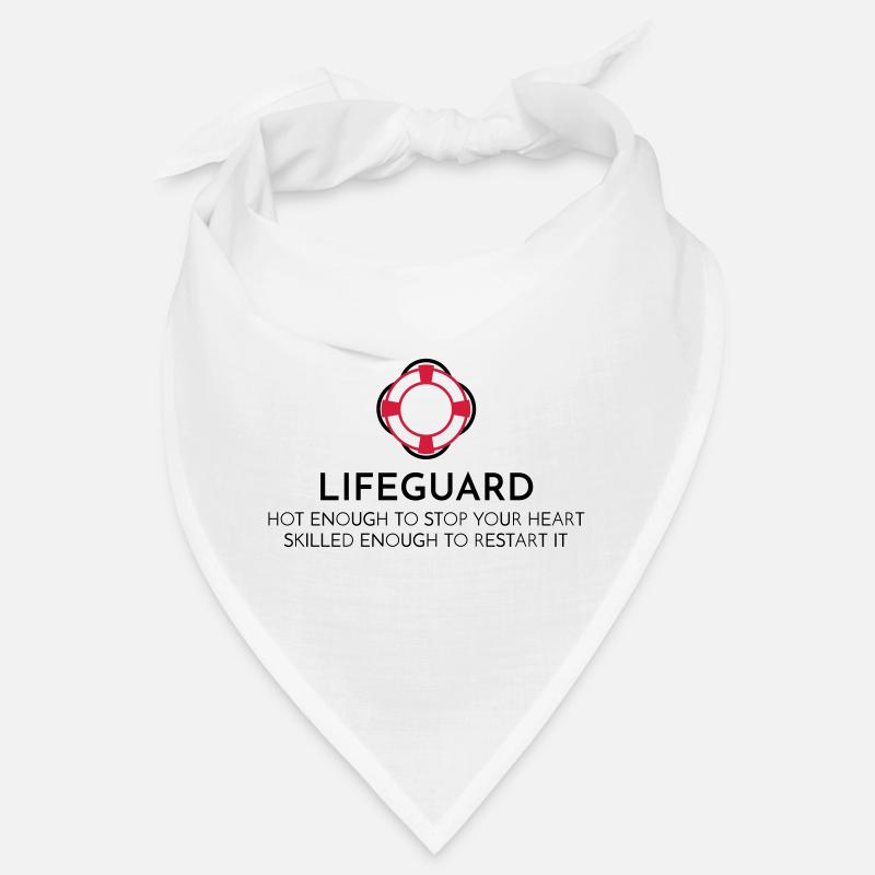 Maître-nageur - Bandana - blanc